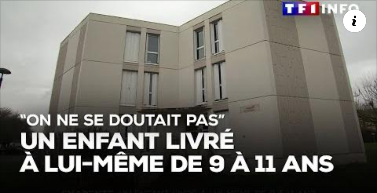 enfant de 9 ans vivant seul en charente
